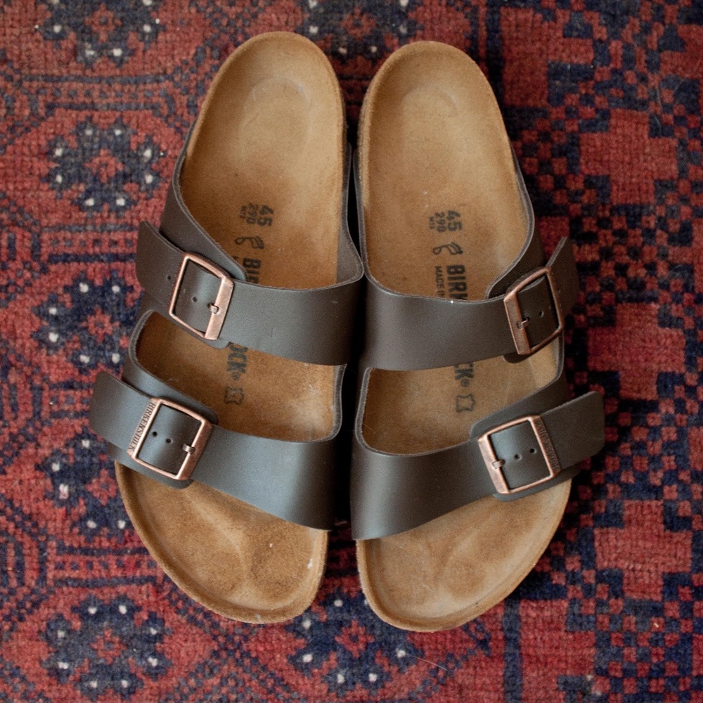 Birkenstock Arizona, Dark Brown Leather, 45
